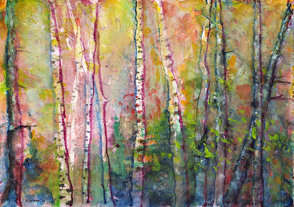 Helga Joergens, Birch Trees 2024